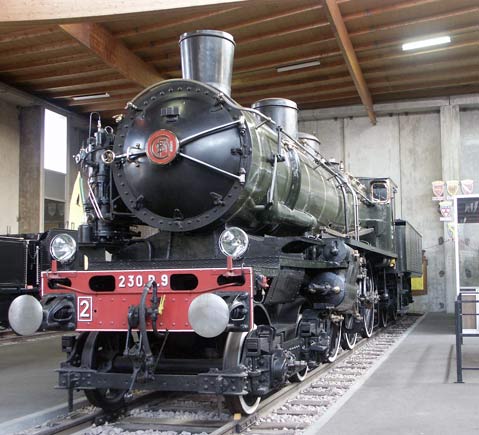 Nord Railway, later SNCF, du Bousquet designed 4 cylinder compound 4-6-0 230D9. May 31 2003