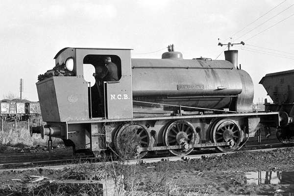 'Primrose No.2' in service at Peckfield colliery. The locomotive appears to have already lost the underfeed stoker at this point. December 1971. © Steve Price, courtesy of G.A.Cryer