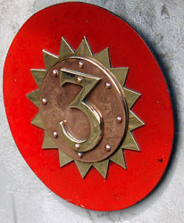 No.3's plate. January 2004