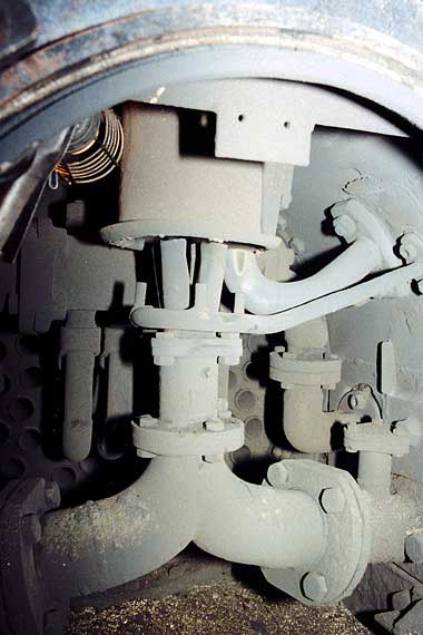 On the left is a view of Linda's smokebox as was. &copy; Nigel A. H. Day