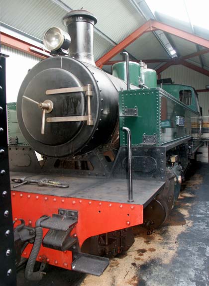 This is Tubize built 2-6-2 No.15 Orion. This locomotive used to operate in Finland. It was the largest locomotive on the line but has since returned to Finland. August 14 2003