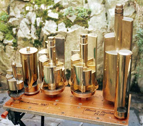 Six whistles of various shapes and sizes. &copy; Nigel A. H. Day 