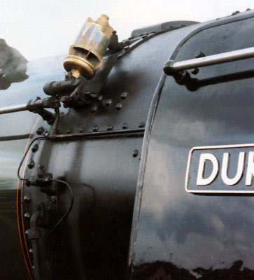 Another of Nigel's whistles was carried for a while on BR Class 8 4-6-2 71000 Duke of Gloucester. &copy; Nigel A. H. Day