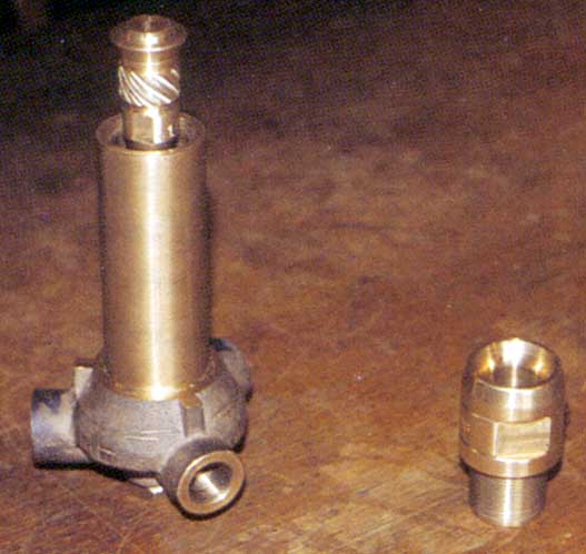 The new centre column of the Laidlaw Drew burner for the BMR's Arn Jung loco. &copy; Shaun McMahon