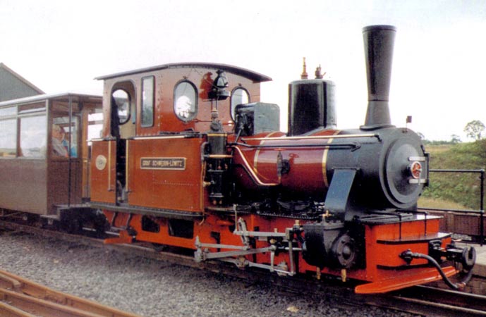 The Arn Jung Graf Schwerin-Lowitz as an oil burner, at Pant station, BMR, 8 August 1993.&copy; Neil Thompson