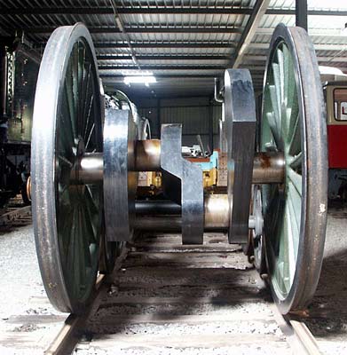 This crank axle is another remnant of a 141P. October 9 2003