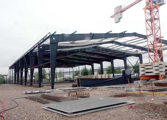 A large new exhibition hall was under construction. It will open sometime in 2004. October 9 2003