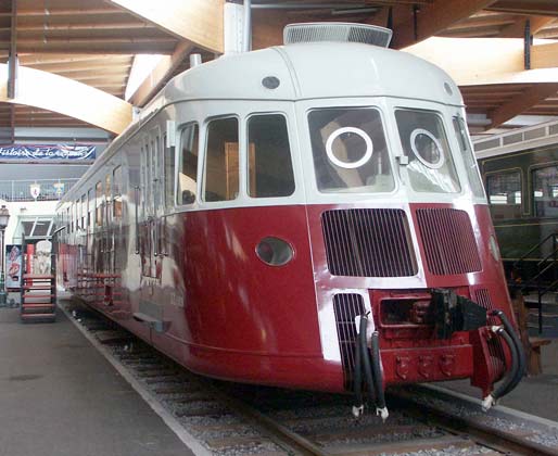A less attractive, but still interesting, type of diesel railcar, ZZy 24091, is also on display. This was built by Renault for the Etat Railway. October 9 2003