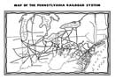 Pennsylvania Railroad System Map