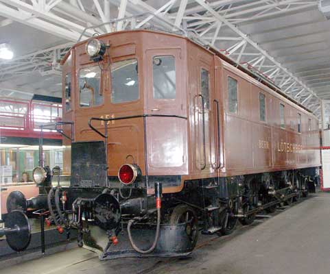Bern Lötschberg Simplon Bahn Ae 5/7 151 has a 1-E-1 wheel arrangement. This type are rated at 1840kW (2468hp.) It was built in 1913. October 4 2003